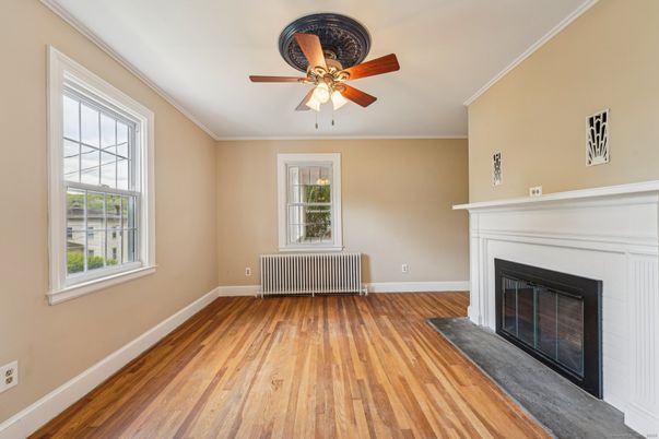Empty room, Fireplace, Interior, Wood Texture Flooring