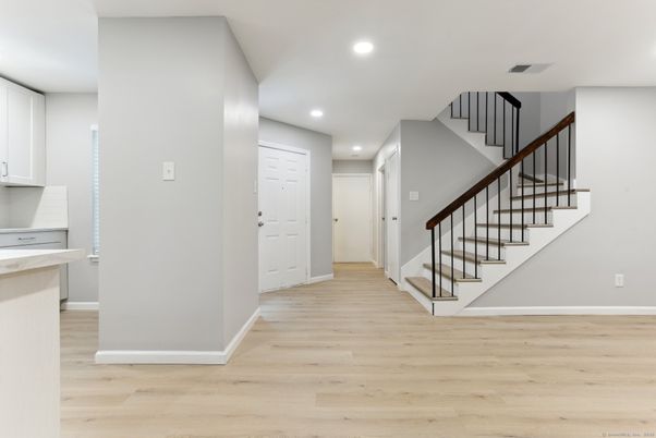 Interior, Recessed Lighting, Wood Texture Flooring