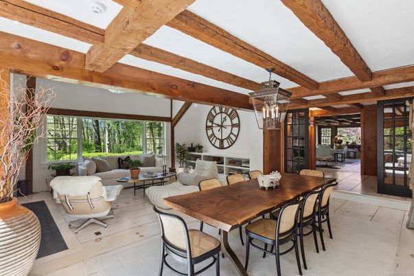Dining room, Interior, Living room, Wooden Beams