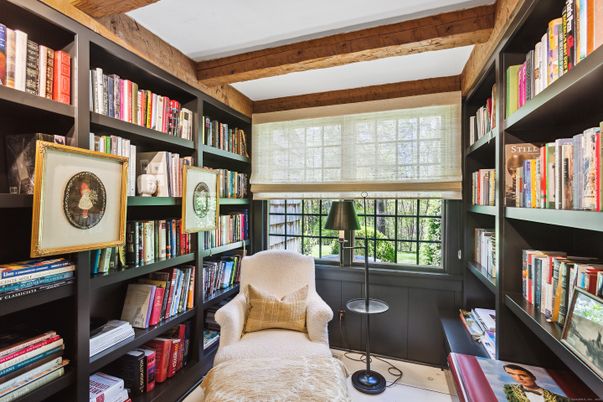 Home Office, Interior, Wooden Beams