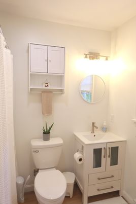 Bathroom, Interior, Wood Texture Flooring