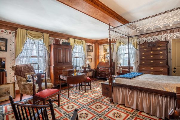 Bedroom, Interior, Wooden Beams