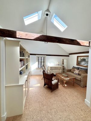 Interior, Living room, Wooden Beams
