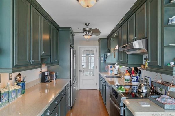 Interior, Kitchen, Wood Texture Flooring