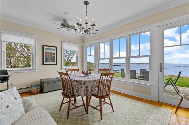 Chandelier, Dining room, Interior, Water, Wood Texture Flooring