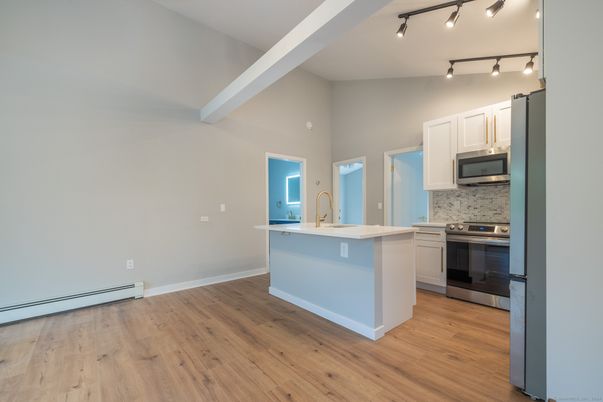 Interior, Kitchen, Wood Texture Flooring