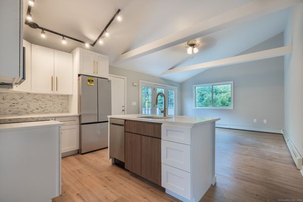 Interior, Kitchen, Wood Texture Flooring