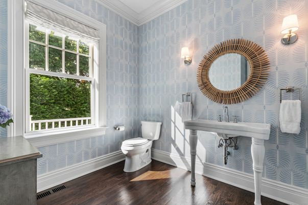 Bathroom, Interior, Wood Texture Flooring