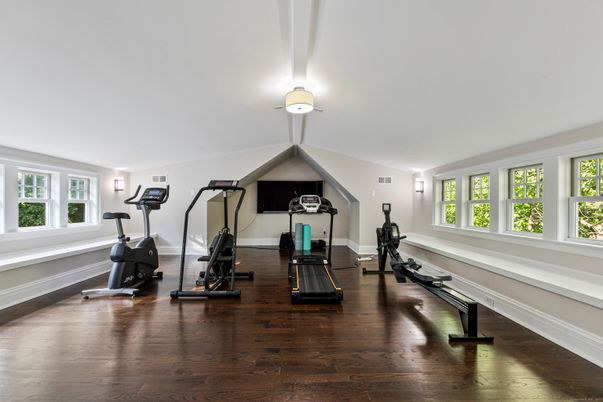 Fitness Equipment, Interior, Wood Texture Flooring