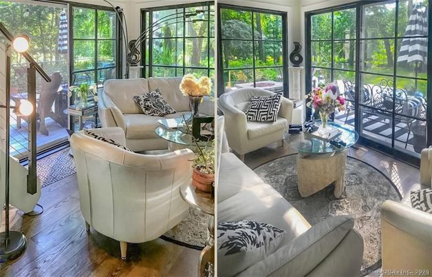 Interior, Living room, Sun Room, Wood Texture Flooring