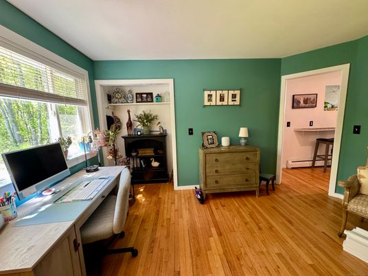 Home Office, Interior, Wood Texture Flooring