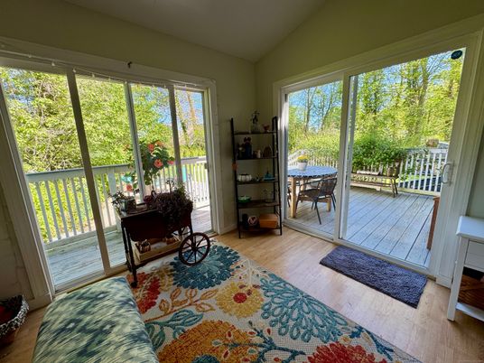 Interior, Sun Room, Wood Texture Flooring