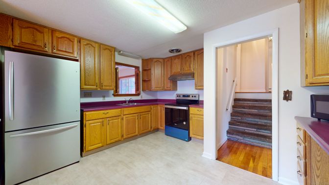 Interior, Kitchen, Wood Texture Flooring