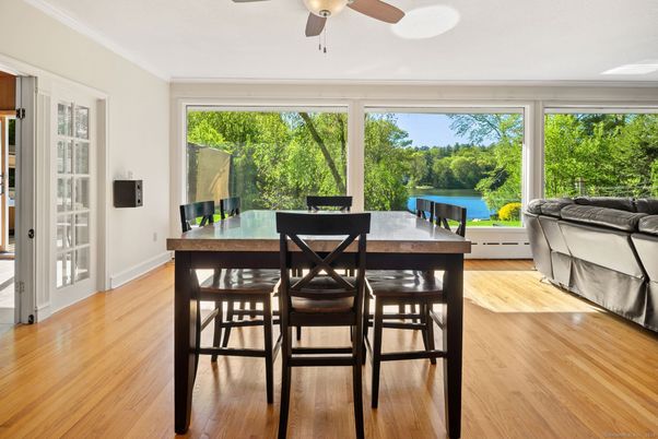 Dining room, Interior, Wood Texture Flooring