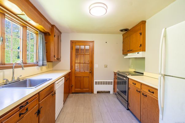 Interior, Kitchen, Wood Texture Flooring