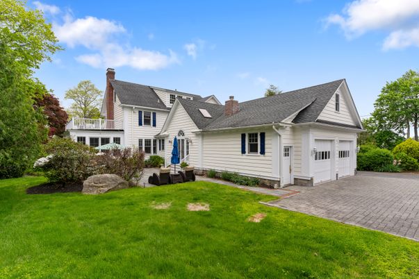 Attached, Backyard, Exterior, Facade, Cape Cod