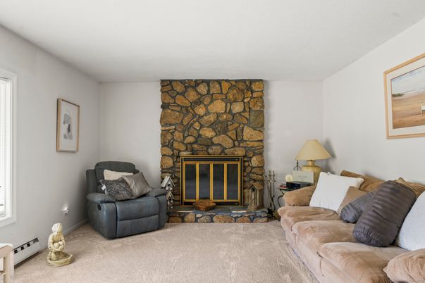Fireplace, Interior, Living room, Stone Walls