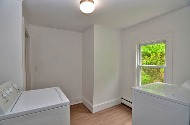 Interior, Washer, Wood Texture Flooring