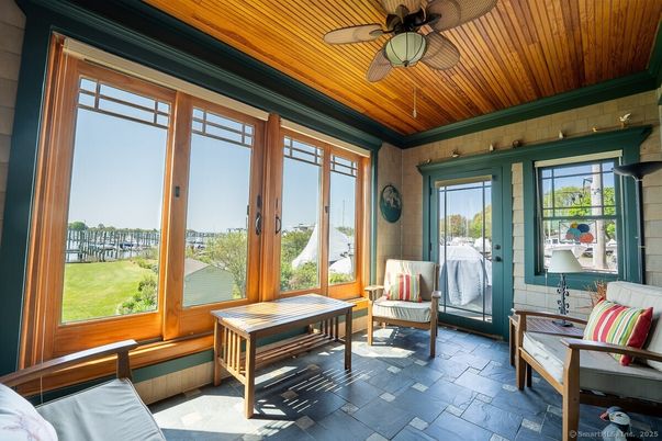 Interior, Sun Room, Wooden Ceilings
