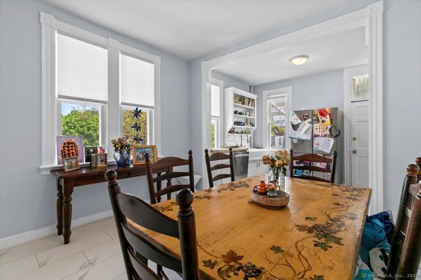 Dining room, Interior, Marble