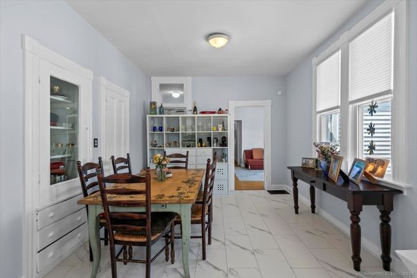 Dining room, Interior, Marble