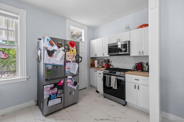 Interior, Kitchen, Marble, Stainless Steel Appliances