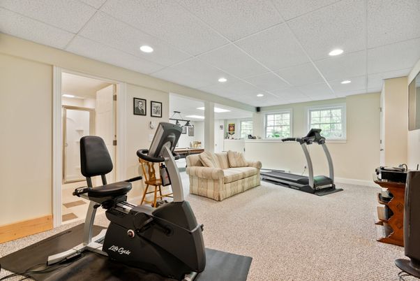 Fitness Equipment, Interior, Recessed Lighting