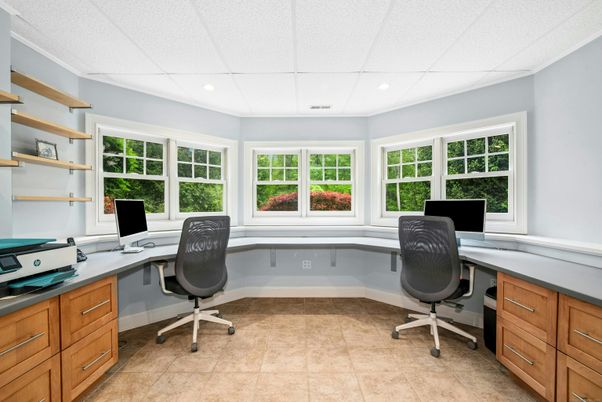 Home Office, Interior, Recessed Lighting
