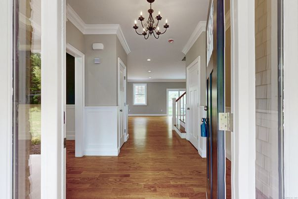 Chandelier, Interior, Recessed Lighting, Wood Texture Flooring