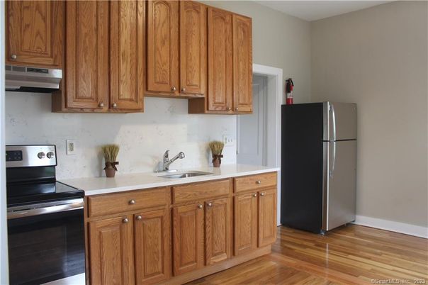 Interior, Kitchen, Wood Texture Flooring