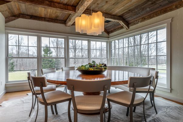 Dining room, Interior, Wooden Beams, Wooden Ceilings, Wood Texture Flooring