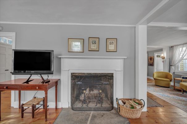 Fireplace, Interior, Wood Texture Flooring