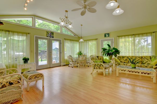 Dining room, Interior, Living room, Pendant Lights, Wood Texture Flooring