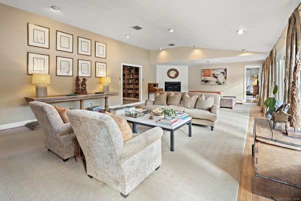 Interior, Living room, Recessed Lighting