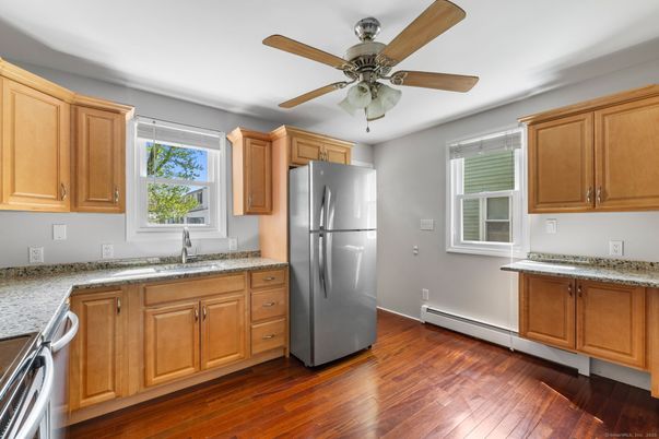 Interior, Kitchen, Wood Texture Flooring