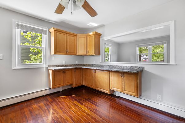 Interior, Kitchen, Wood Texture Flooring