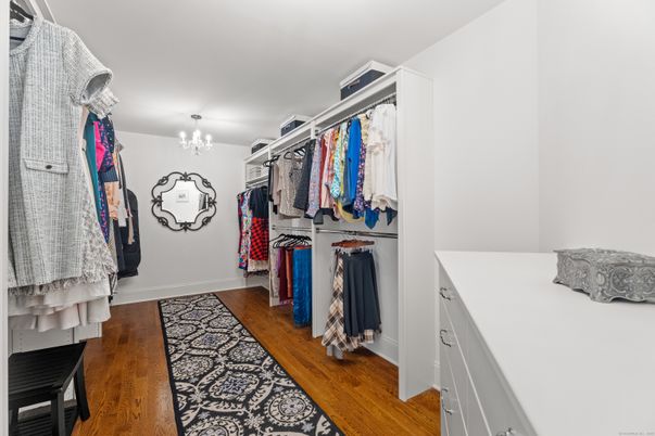 Chandelier, Interior, Walk-in Closets, Wood Texture Flooring