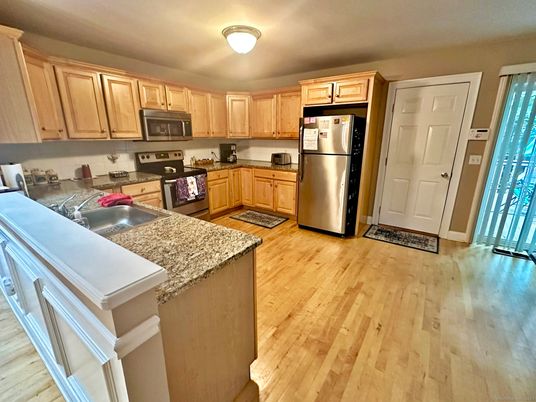 Interior, Kitchen, Wood Texture Flooring