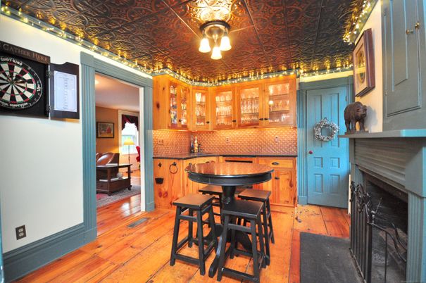 Fireplace, Interior, Wood Texture Flooring