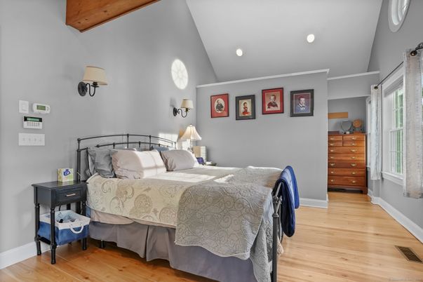 Bedroom, Interior, Wooden Beams, Wood Texture Flooring
