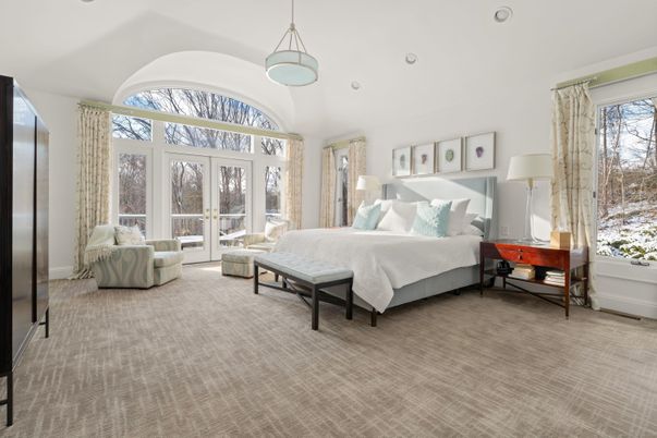 Bedroom, Interior, Pendant Lights, Recessed Lighting