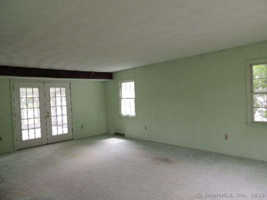 Empty room, Interior, Wooden Beams