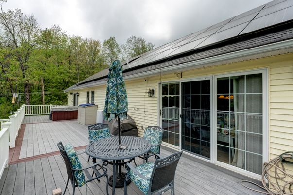 Exterior, Hot Tub, Solar Panels