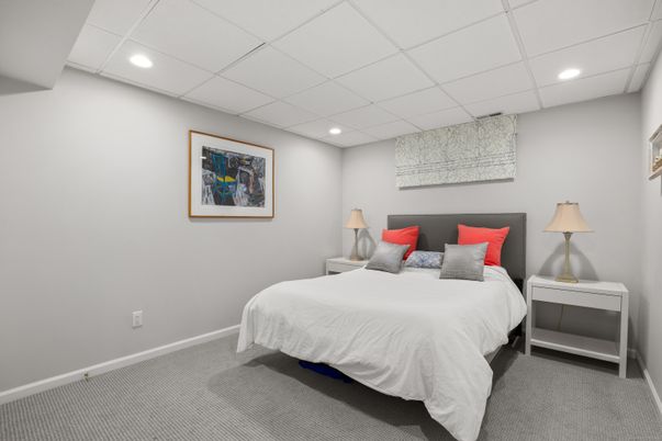 Bedroom, Interior, Recessed Lighting