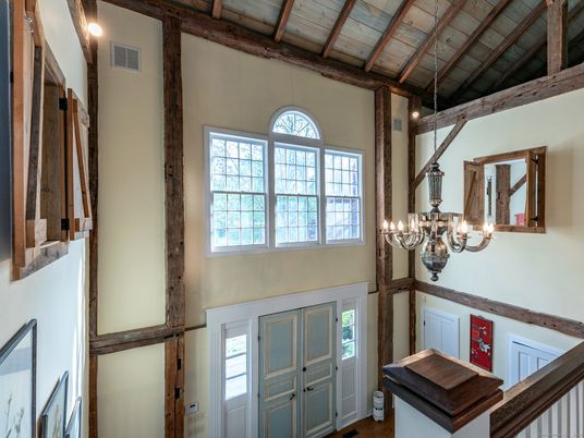 Chandelier, Interior, Wooden Beams, Wooden Ceilings, Wood Texture Flooring