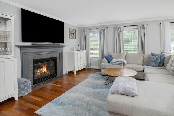 Fireplace, Interior, Living room, Wood Texture Flooring