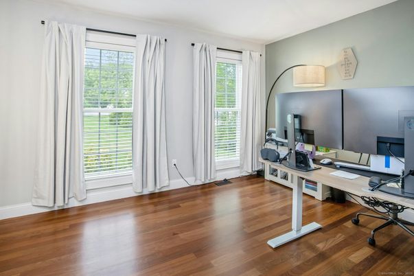 Home Office, Interior, Wood Texture Flooring