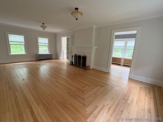 Empty room, Fireplace, Interior, Wood Texture Flooring