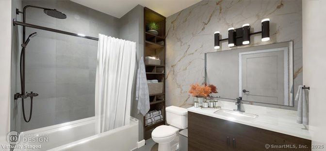 Bathroom, Interior, Marble Walls