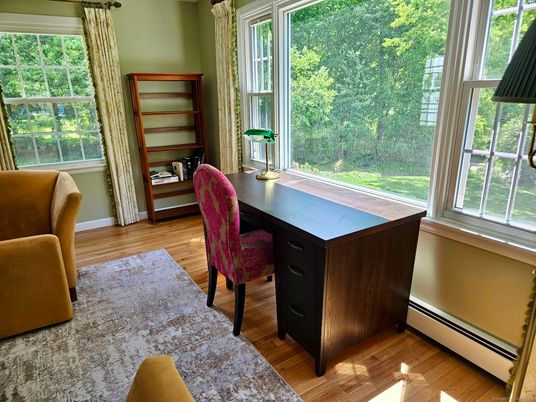Home Office, Interior, Wood Texture Flooring